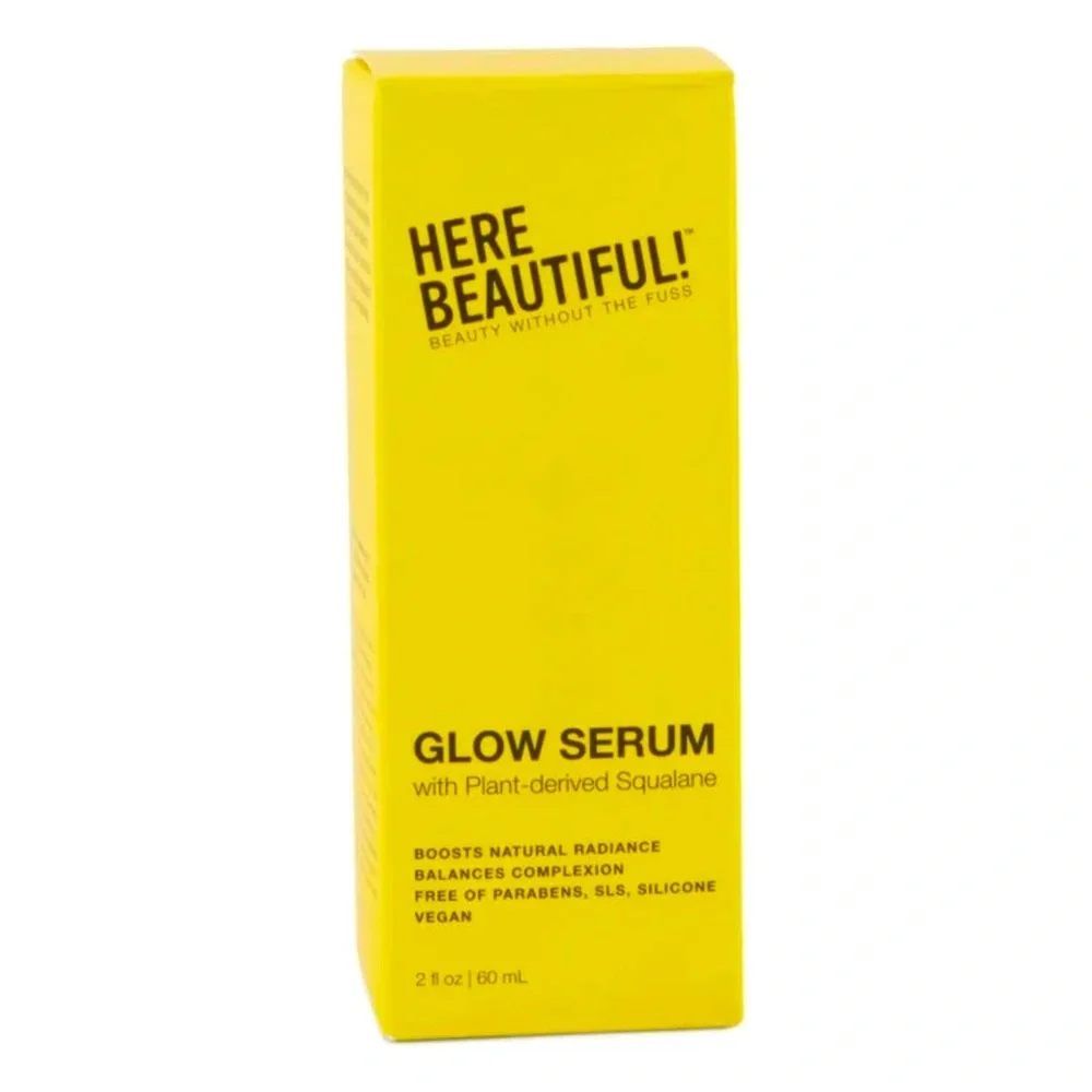 New, Here Beautiful Glow Serum with Squalane for Renewing and Balancing - 2 oz - Picture 3 of 5